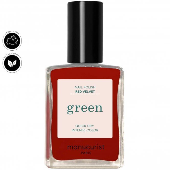 Manucurist Green Vegan-Friendly Nail Polish - Red Velvet 15ml (33031)