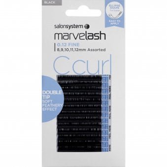 Marvelash - Double Tip - C Curl - Individual Eyelashes - Ellipse 8-12mm 0.02 (0226414)