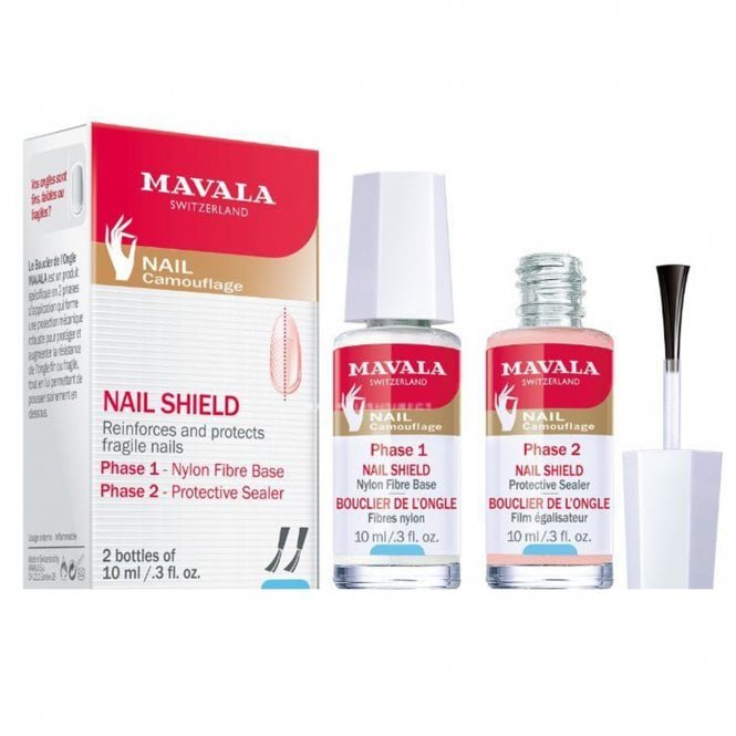 Mavala Nail Shield (2 x 10ml) Reinforces and Protects Fragile Nails (90801)