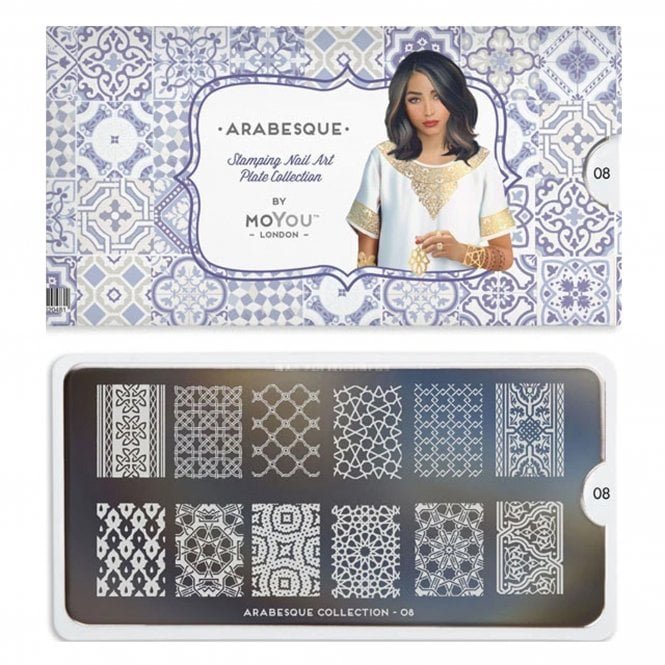 MoYou London Nail Art Image Plate - Arabesque 08 (691912)
