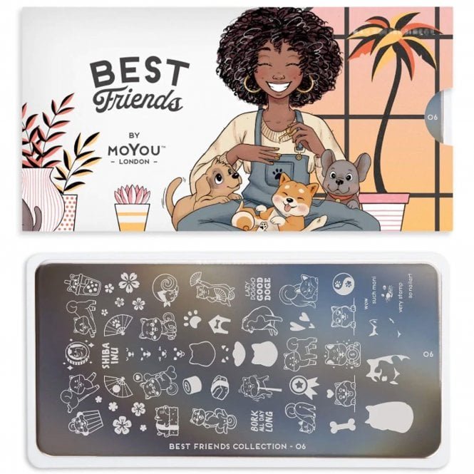 MoYou London Nail Art Image Plate - Best Friends 06