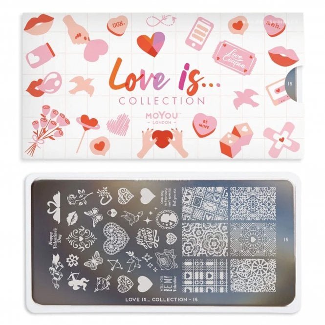 MoYou London Nail Art Image Plate - Love Is... 15