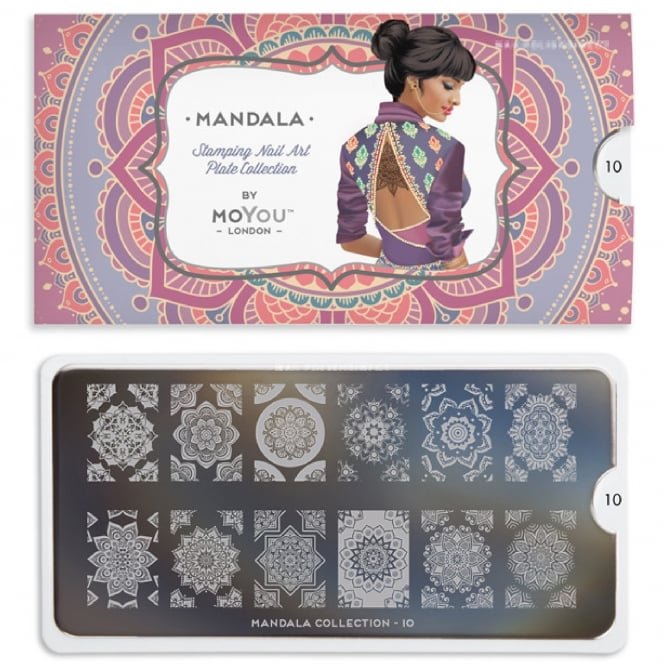 MoYou London Nail Art Image Plate - Mandala 10 (MPMAN10)