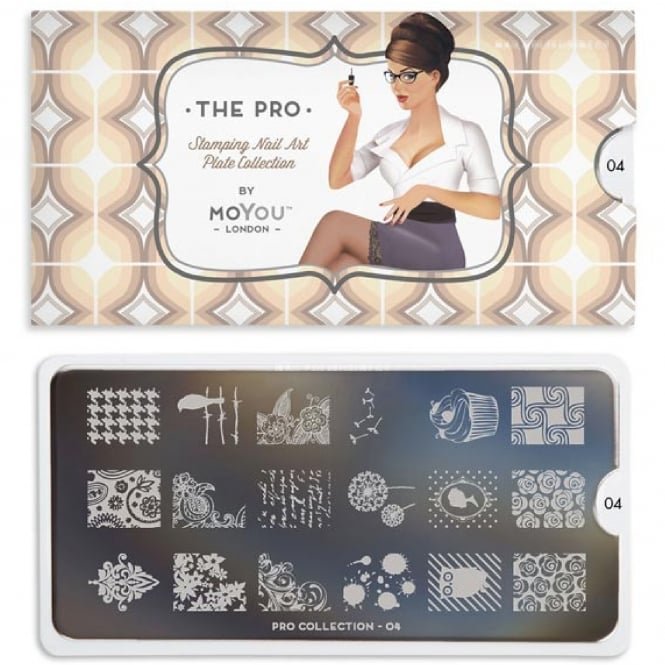 MoYou London Nail Art Image Plate - The Pro 04 (MPPRO04)