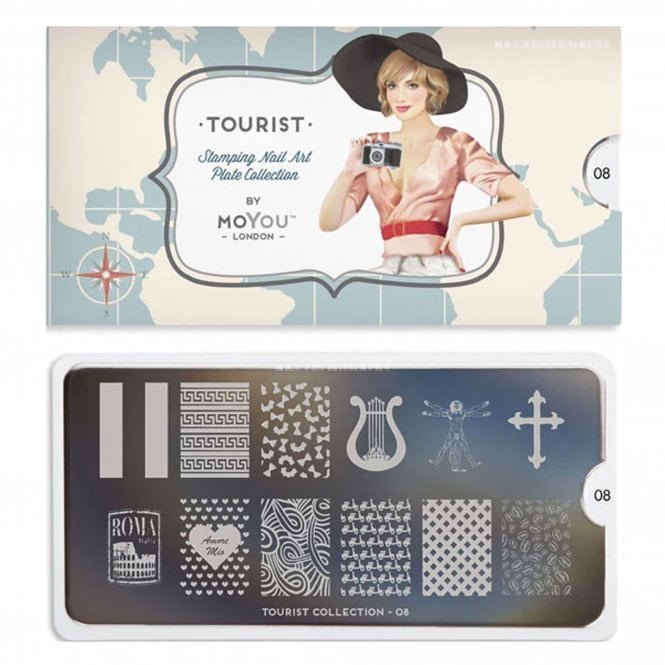 MoYou London Nail Art Image Plate - Tourist 08 (23910)