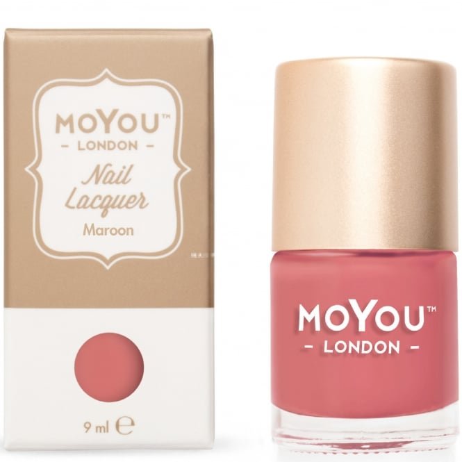 MoYou London Stamping Nail Lacquer - Maroon 9ml (MN027)