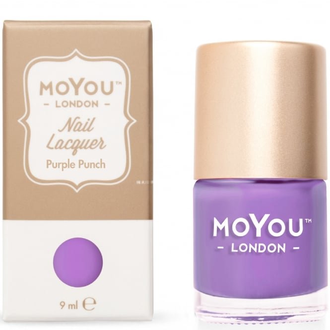 MoYou London Stamping Nail Lacquer - Purple Punch 9ml (MN033)