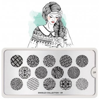 Nail Art Image Plate - Doodles 09 (MPDOO09)