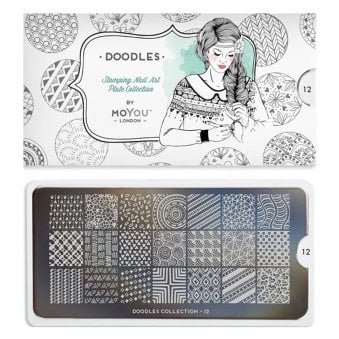 Nail Art Image Plate - Doodles 12 (692032)