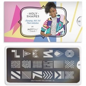 Nail Art Image Plate - Holy Shapes 01 (MPHOL01)
