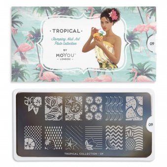 Nail Art Image Plate - Tropical 09 (692725)