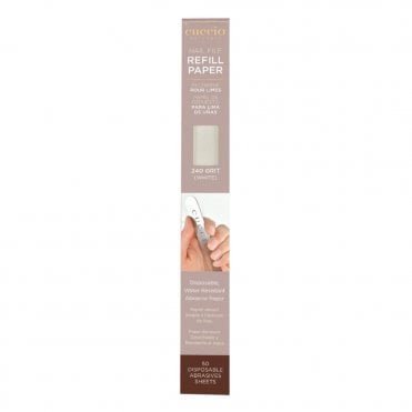 Nail File Refill Paper - 240 Grit (White) x 50 Sheets (15363)