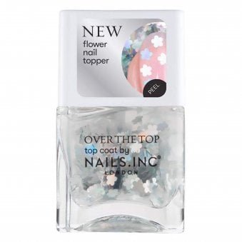 Nail Polish Topcoat - Flower Nail Topper - Partying In Piccadilly 14ml (13476)