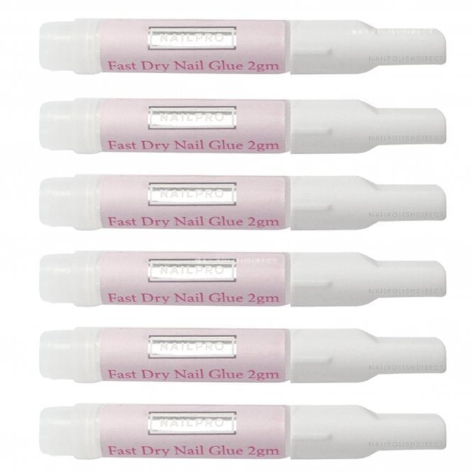 Nail Pro Fast Dry Nail Glue For Artificial Nails & Nail Tips 2g (Pack of 25)