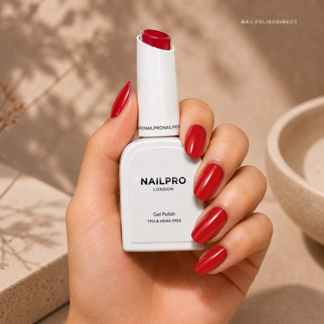 Nail Pro HEMA & TPO Free Gel Polish 23ml - Deepest of Red 153