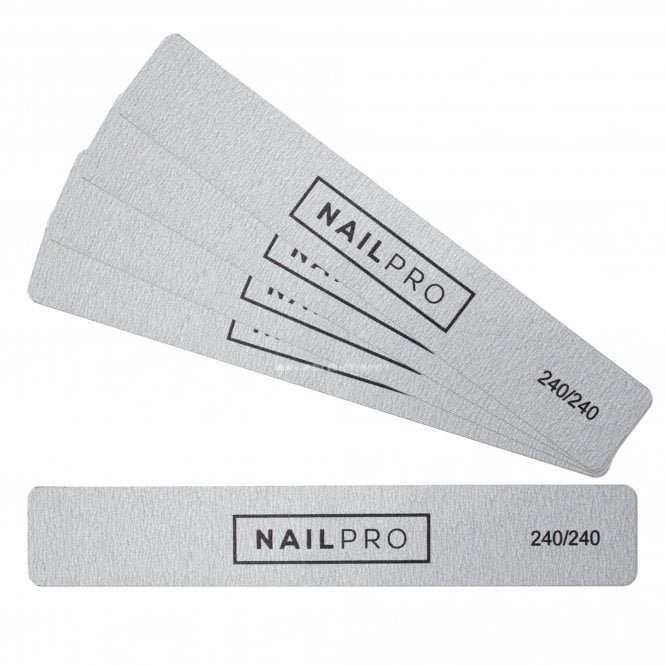 Nail Pro Jumbo Nail Files - Zebra - 240/240 Grit
