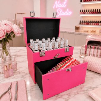 Nail Technicians Mobile Carry Case - Pink