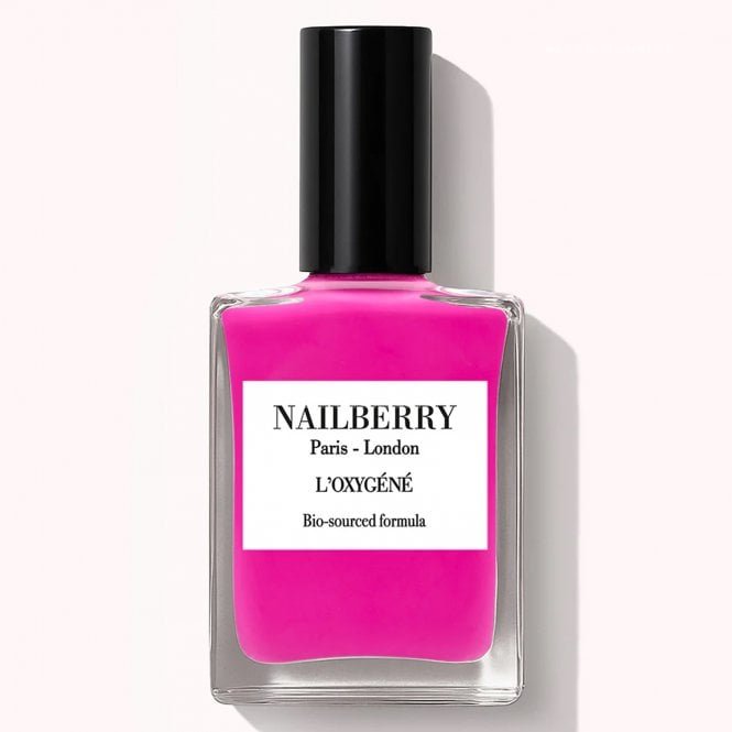NailBerry Breathable Nail Polish - Electric Pink 15ml (NOX267B)