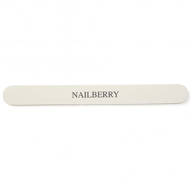 NailBerry Natural Nail File - White Nail File Grit 180/240 (NBY05)