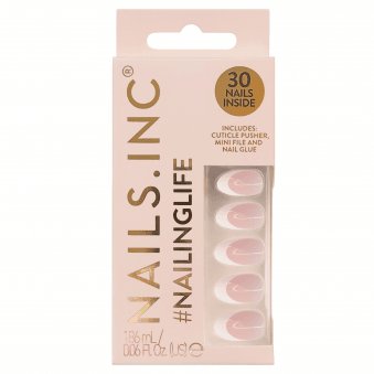 #NailingLife It's Giving Gracie Classic French Tip Almond-Shaped Press On Nails