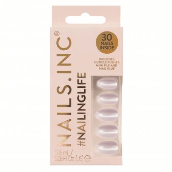 #NailingLife Just Like Hailey Pink Glaze Chrome Effect Press-On Nails
