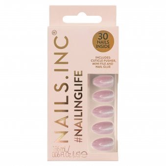 #NailingLife Kylie Coded Pink Cat-Eye Press-On Nails