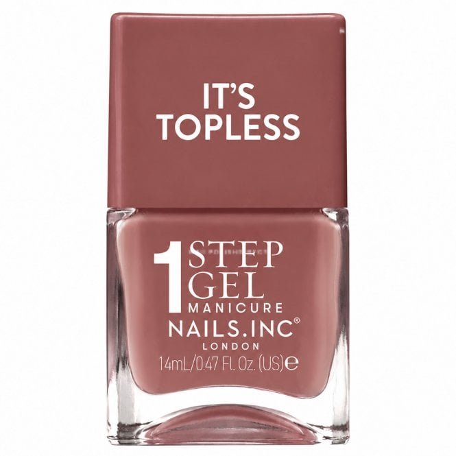 Nails inc 1 Step Gel Manicure Nail Polish It's Topless Alexis 14ml
