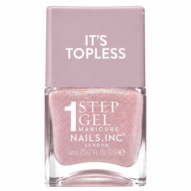 Nails inc 1 Step Gel Manicure Nail Polish It's Topless Alina 14ml