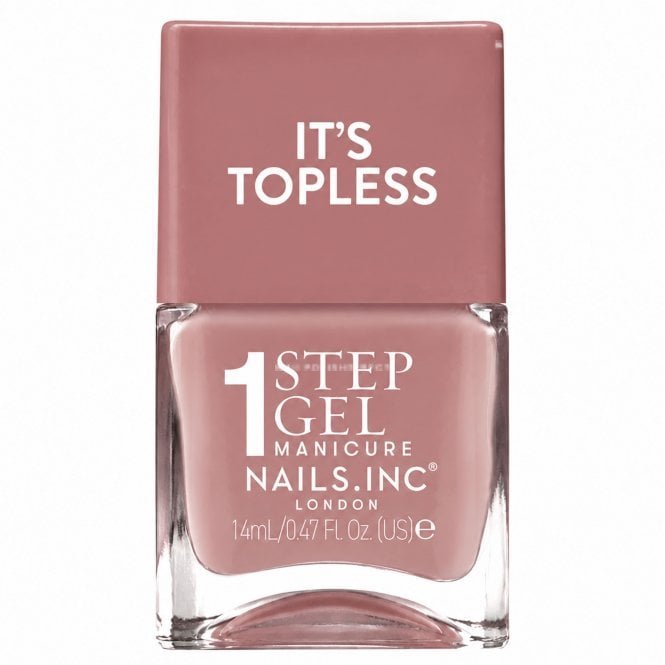 Nails inc 1 Step Gel Manicure Nail Polish It's Topless Felicity 14ml