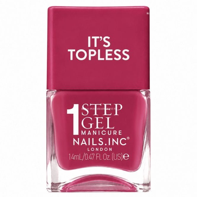 Nails inc 1 Step Gel Manicure Nail Polish It's Topless Georgia 14ml