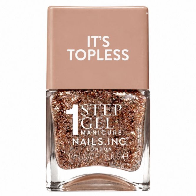 Nails inc 1 Step Gel Manicure Nail Polish It's Topless Gia 14ml