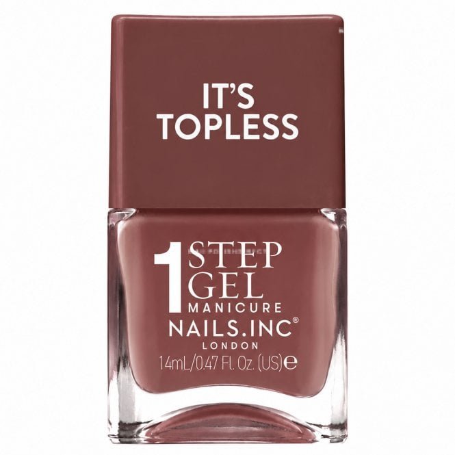 Nails inc 1 Step Gel Manicure Nail Polish It's Topless Jojo 14ml