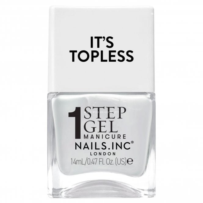 Nails inc 1 Step Gel Manicure Nail Polish It's Topless Liv 14ml