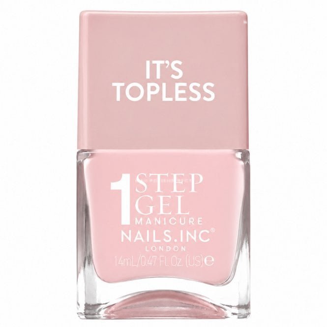 Nails inc 1 Step Gel Manicure Nail Polish It's Topless Lottie 14ml
