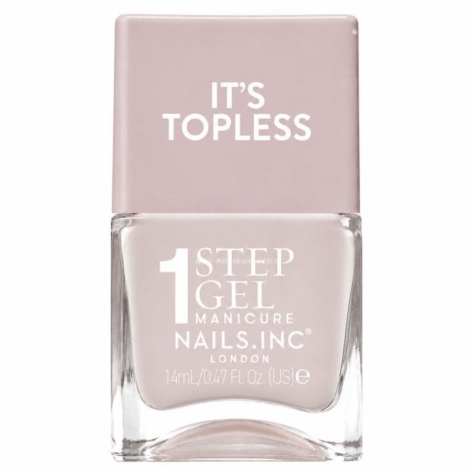 Nails inc 1 Step Gel Manicure Nail Polish It's Topless Melissa 14ml