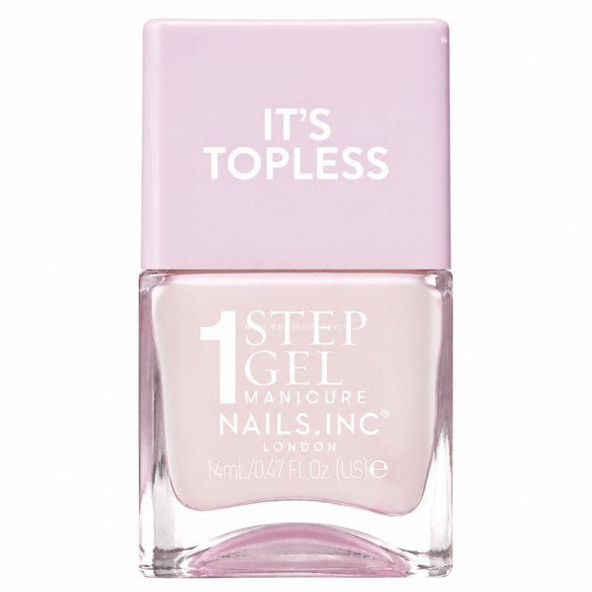Nails inc 1 Step Gel Manicure Nail Polish It's Topless Wren 14ml