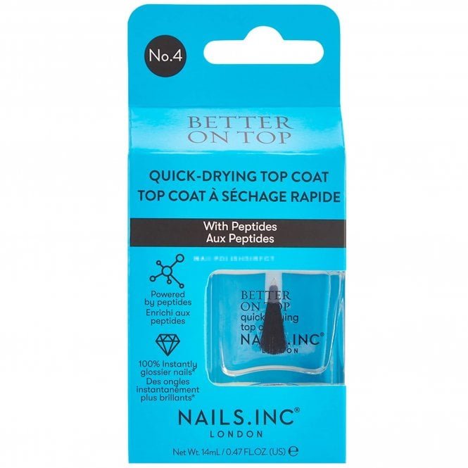 Nails inc Better On Top Quick-Drying Top Coat 14ml (14378)