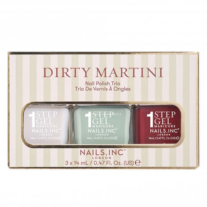 Nails inc Dirty Martini 3 Piece Nail Polish Set (3 x 14ml) (17607)