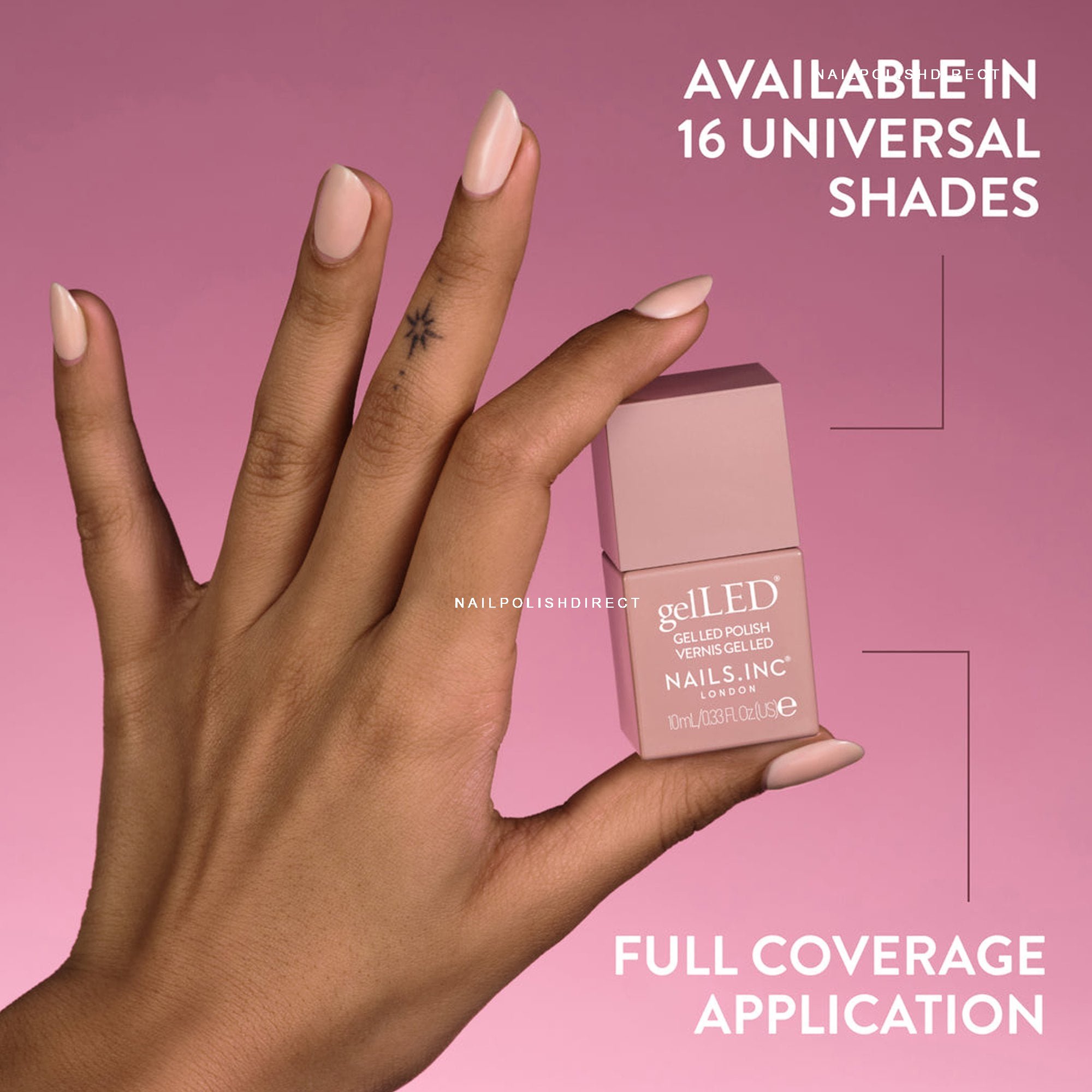 Ezflow Gel It! Cover It! Warm Pink II – LED/UV Gel, 2oz (56g), Für Nagelverstärkung Und Overlays