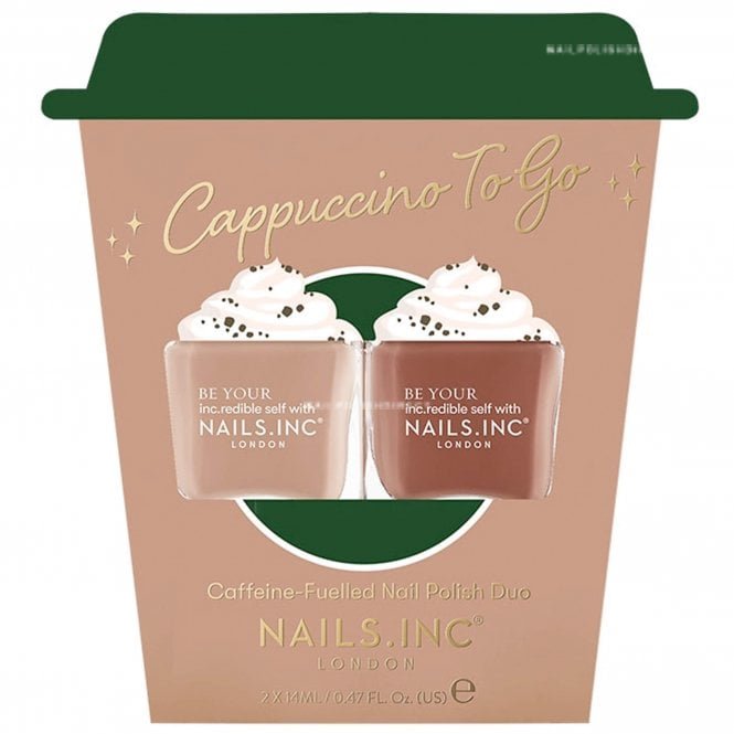Nails inc Nail Polish Duo Set - Cappuccino To Go (2 x 14ml)(15364)