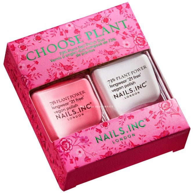 Nails inc Nail Polish Duo Set - Choose Plant (13003) (2 x 14ml)