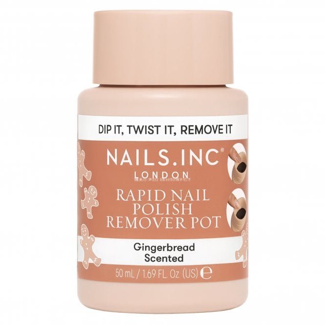 Nails inc Rapid Nail Polish Remover Pot - Gingerbread Scented 50ml