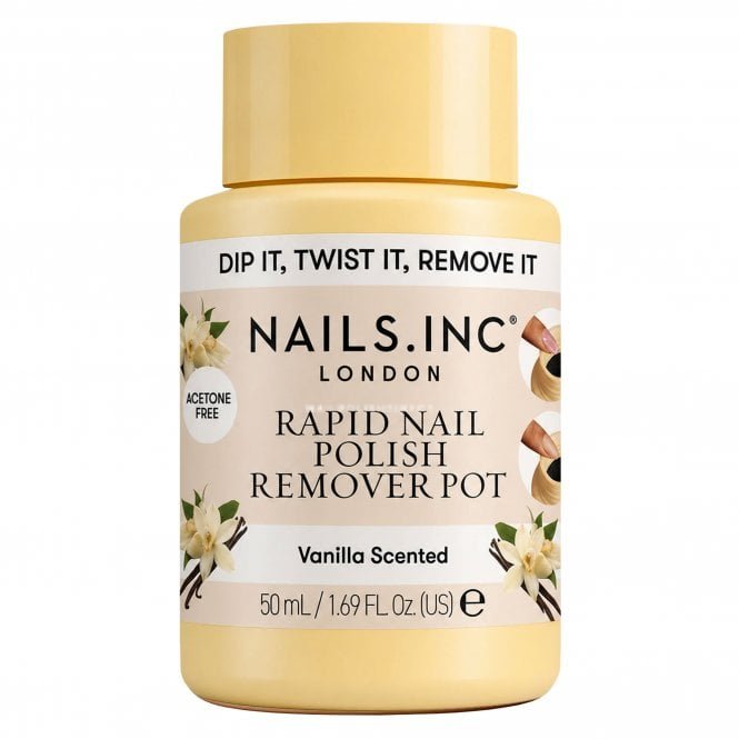 Nails inc Rapid Nail Polish Remover Pot - Vanilla Scented 50ml
