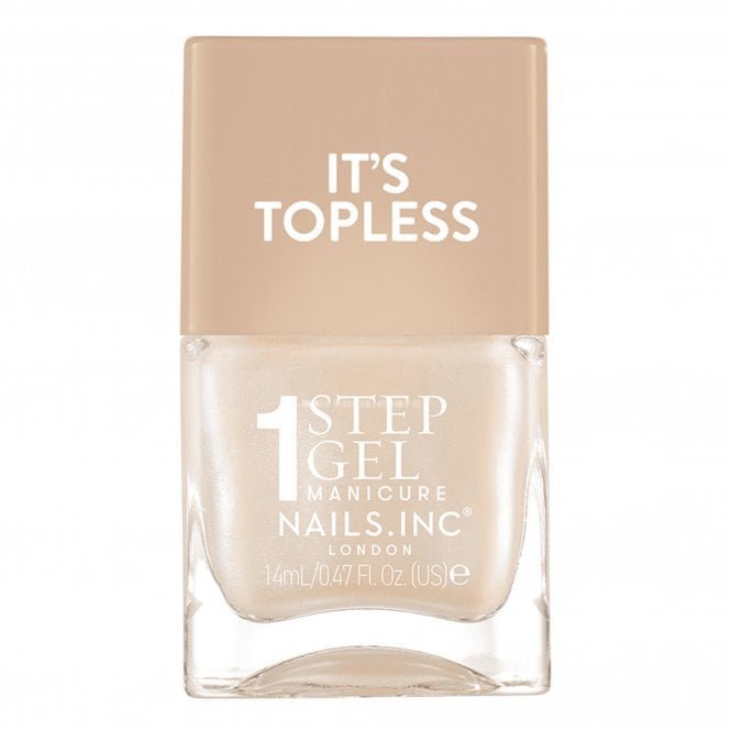 Nails inc Vegan Friendly 4-in-1 It's Topless Nail Polish - Demi 14ml (17495)
