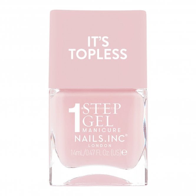 Nails inc Vegan Friendly 4-in-1 It's Topless Nail Polish - Florence 14ml (17489)