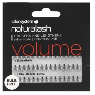 NaturaLASH Volume Bulb Free Individual Eyelashes - Black Long (0225113R)