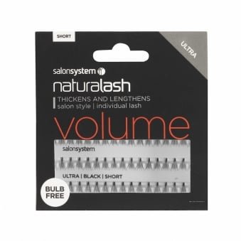 NaturaLASH Volume Bulb Free Individual Eyelashes - Black Short (0225111R)