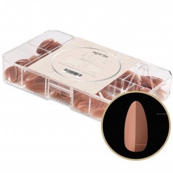Neutrals Gel-X Box Of Tips - Imani Natural Almond (150 Pcs & 11 Sizes)