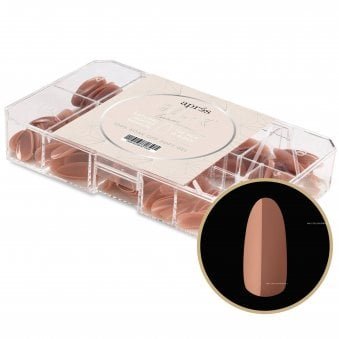 Gel X Nail Extension Neutrals False Nail Tips Set - Imani Natural Round (150 Pcs & 11 Sizes)
