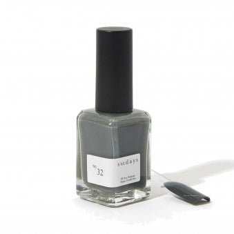 Non Toxic 10 Free Nail Polish Dark Olive Grey 14ml - No.32